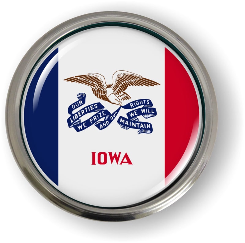 Iowa - State Flag Emblem